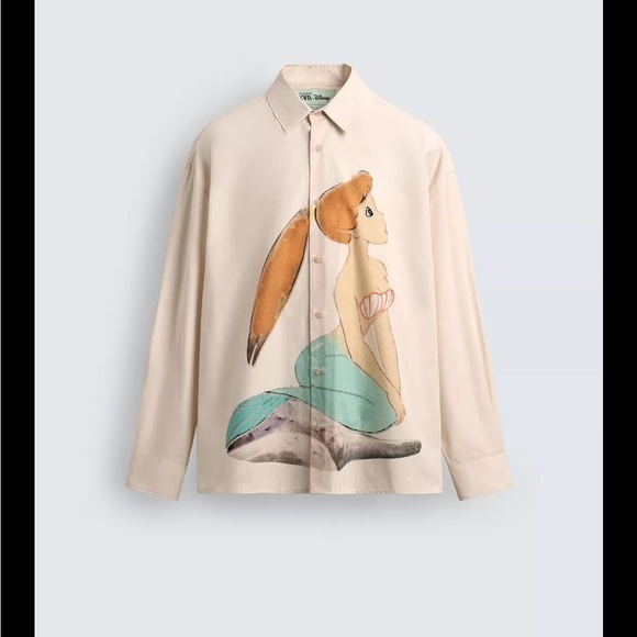 Zara Other - Harry Lambert for Disney Peter Pan Mermaid Button Down